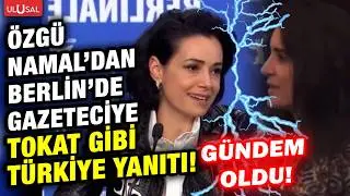 &Ouml;zg&uuml; Namal Berlin Film Festivali'nde muhabirin T&uuml;rkiye sorusuna &ouml;yle bir yanıt verdi ki...