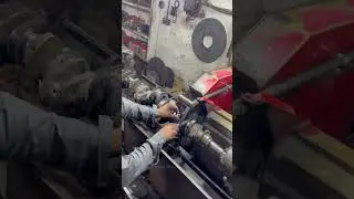 Old Diesel Engine Crank Polishing #shortsfeed #shortvideo #polish #engine