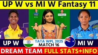 UP-W vs MI-W WPL 2025 16th Match Prediction | Mumbai Indians vs Up Warriors Women's Prediction