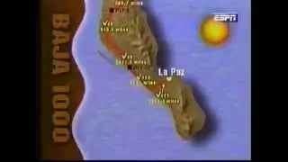 1995 Baja 1000 Course Map