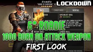 TWD RTS: 6* Roadie w/ 1000 Burn on Attack Weapon - The Walking Dead: Road to Survival