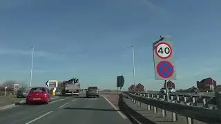 Driving On The A4440 Worcester Bypass, Worcestershire, England 5th March 2025