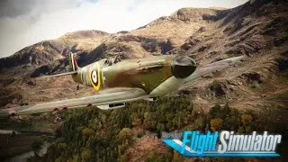A Beautiful Flight Through Snowdonia | Spitfire MK I - Full Flight | Microsoft Flight Simulator