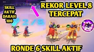 THARZ MAGIC CHESS GOGO||RONDE 6 SKILL AKTIF DARAH 100||TRIK CEPAT KE LEVEL 8||MAGIC CHESS GOGO