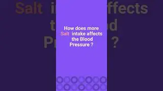 High Blood Pressure #hypertention #bloodpressure #salt #reduce