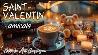 SAINT VALENTIN 2026 ☕️ Carte Amicale✨️Adorable message universel à partager