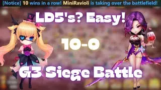 LD5's are Everywhere! Top G3 Siege - Apoca|ypse vs. Catac|ysm vs. Aspen | Summoners War