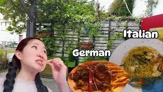 First time trying Italian and German food