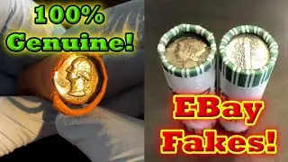 AVOID THE EBAY BULL$***!! This Is A 100% Genuine Bank Wrapped Roll Of Coins!!