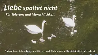 Liebe spaltet nicht Sturheit schon f&uuml;r Toleranz und Mitmenschlichkeit gesunder Verstand und Herz