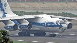 Soviet Beast Ilyushin Il-76TD Loud Takeoff from Dhaka
