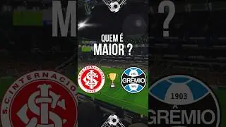 QUEM &Eacute; MAIOR ? Inter vs Gr&ecirc;mio #futebol #gr&ecirc;mio #internacional