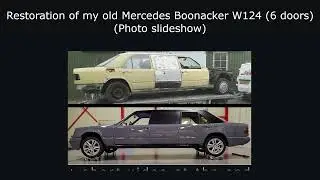 Restoration of an old Mercedes W124 Boonacker 200D (6 doors)