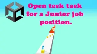Open tesk task for a Junior job position / Робимо відкрите тестове на junior позицію. #gamedev