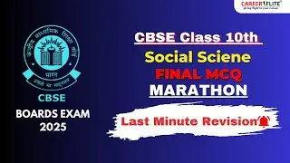 Social Science MCQ Marathon | CBSE Class X Board | 25th Feb'25 #tomorrow  #most_expected_questions
