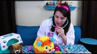 Doc McStufffins Pet Vet NEW TOYS Squibbles Check Up, Findo Puppy Dog Carrier & Dr Sandra McStuffins