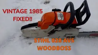 STIHL 028 AV WOOD BOSS 1985 ❌➡️✅ Naprawa kultowej pilarki &ndash; wr&oacute;ciła do życia!