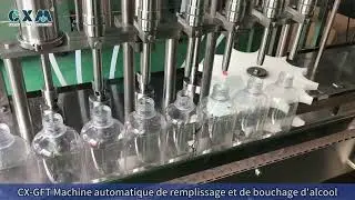 Machine automatique de remplissage et de capsulage de boissons alcoolis&eacute;es