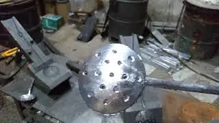 Teste do molde coquilha de escumadeira - projeto modificado 2020