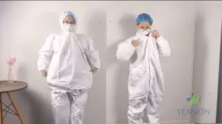 YEANON Disposable non woven coverall display