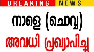 നാളെ ഇവർക്ക് പൊതു അവധി🔴കൂടുതൽ ജില്ലകളിൽ അവധി അറിയിപ്പ്#school#holiday#tomorrow