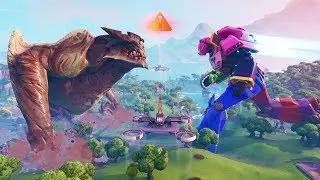 MONSTER vs ROBOT FIGHT in FORTNITE ! ( Full Fight )