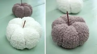 DIY Kürbis aus Kuschelsocken basteln | tolle Deko Idee für den Herbst