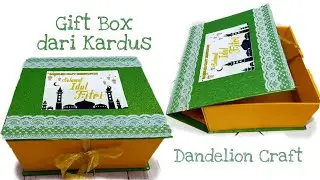 Tutorial Gift Box dari Kardus| DIY Gift Box untuk Hampers Lebaran| Cara Membuat Gift Box dari Kardus