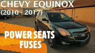 Chevrolet Equinox &mdash; расположение предохранителей электропривода сидений (2010&ndash;2017)