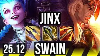 JINX & Milio vs SWAIN & Nami (ADC) | 60k DMG, 15/2/8, Legendary | EUW Master | 25.12