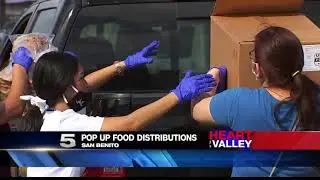 Valley food bank organizes pop-up food distribution sites