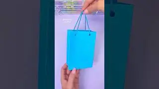 How to make paper gift bag 🛍️ #shorts #diy #craft #handmade #art #papercraft #love #gift #giftideas