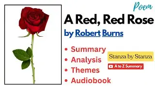 A Red Red Rose Poem Summary & Analysis #robertburns #aredredrose #lovepoem #analysis  #summary