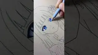 Maomao eyes coloring #maomao #theapothecarydiaries #kusuriyanohitorigoto #animedrawing #shorts