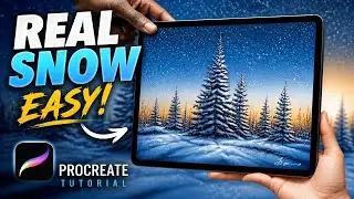 ❄️ Procreate Winter Scenery Speedpaint | Digital Art for Beginners #digitalpainting #procreate