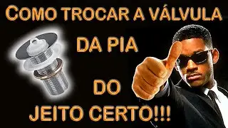 Como trocar válvula da pia do banheiro, do jeito certo! Sem vazamentos e sem cola!!! DIY