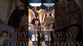 Golden Harmony | Divine Runway's Most Radiant Duo Walk ✨👠 #divinerunway