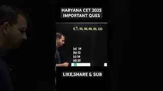 CET Reasoning Number Series Diagram CLASS | HARYANA CET 2025 | CET REASONING CLASS | HSSC CET 2025