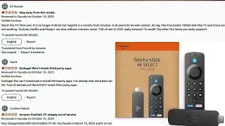 Firestick Select получает негативные отзывы... Это смешно, и Amazon в шоке.
