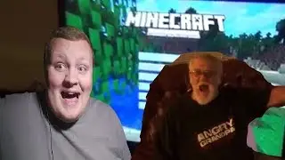Злой дедушка играет в Minecraft! РЕАКЦИЯ!!!