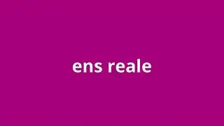 what is the meaning of ens reale