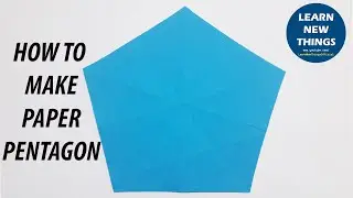 How to Create a Perfect Paper Pentagon from a Square Paper | DIY | Easy Origami Tutorial