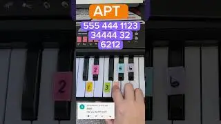 APT 🎵 #keyboardchallenge #piano #keyboardtutorial #brunomars #apt #piano #pianotutorial #pianocover