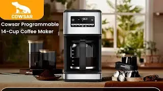 Cowsar 14-Cup Coffee Maker | 24-Hour Programmable Coffee Brewer | Best 14-Cup Coffee Maker