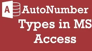 AutoNumber types in MS Access