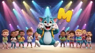 Letter M Song for Kids |Alphabet Video | Mr. Whiskers ABCs #learning #cartoon #toddlers #preschool