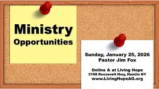 Ministry Opportunities Part 1