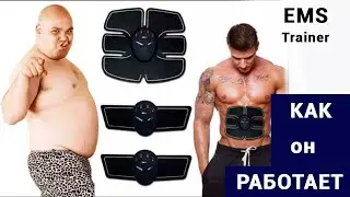 Как работает EMS Trainer. Массажер - миостимулятор для пресса рук и ног Smart Fitness
