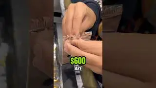 Opening his first vintage pack of Pokemon cards.