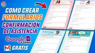 Cómo Crear FORMULARIOS de CONFIRMACIÓN DE ASISTENCIA |TUTORIAL GOOGLE FORMS 📝✅